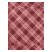 Rood en wit Tartan Tafelkleed (Voorkant)