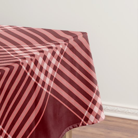 Rood en wit Tartan Tafelkleed (Voorbeeld)