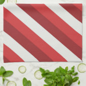 Rood en wit theedoek (Gevouwen)