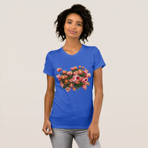 Rood en wit Tulips App. Womens T-Shirt
