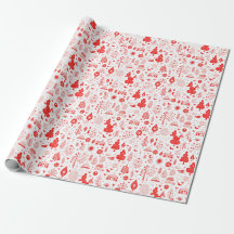 Rood en Wit Vakantie Wrap