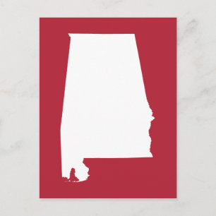 Rood en Wit verhuizen naar Alabama aankondiging Briefkaart
