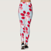 Rood en wit verloop dierpoot leggings (Achterkant)