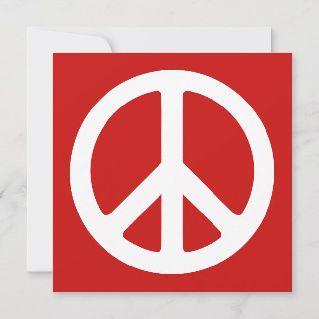 Rood en Wit Vredessymbool (Voorkant)