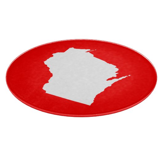 Rood en wit Wisconsin Snijplank (Hoek)
