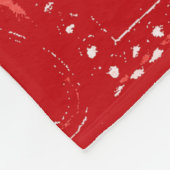Rood en wit Woodland Fleece Blanket Deken (Hoek)