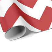 Rood en wit Zigzag inpakpapier (Rol Hoek)