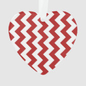 Rood en wit Zigzag Ornament (achterkant)