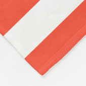 Rood- en witdekletjes fleece deken (Hoek)