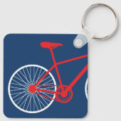 Rood- en witfietsenSleutelhanger Sleutelhanger (Achterkant)