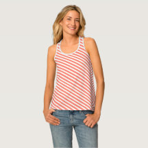 Rood- en witgestreept Tanktop