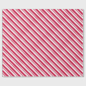 Rood- en witpapier met strips cadeaupapier (Vlak)