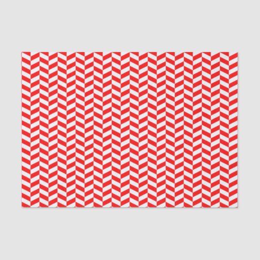 Rood- en witpapier voor herringbone tissuepapier (Voorkant)