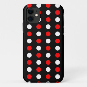 Rood- en witpestpatroon iPhone 11 hoesje