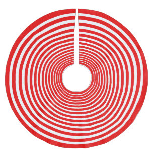 Rood- en witringen kerstboom rok