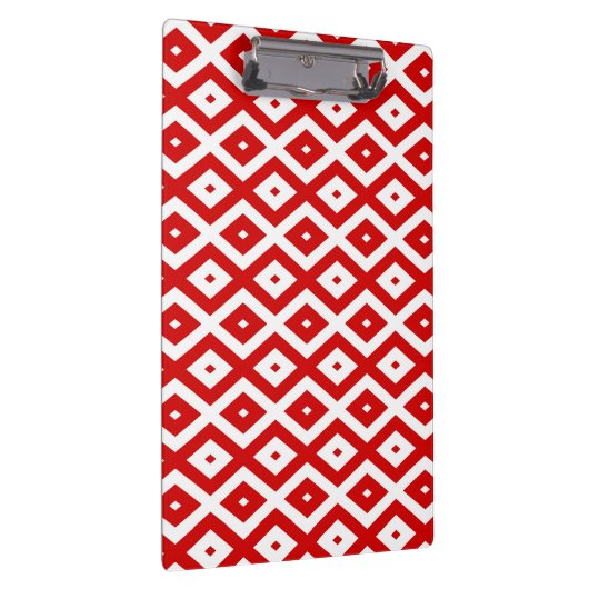 Rood- en witruitpatroon klembord (Rechts)