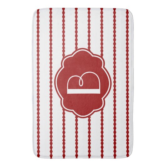 Rood- en witschroefband; initiaal toevoegen badmat (Voorkant Verticaal)