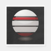 Rood- en witstinkpapier servetten (Voorkant)