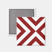 Rood- en witte Chevrons Magneet (Voorkant / Achterkant)