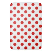 Rood- en witte haarvlekken badmat (Voorkant Verticaal)