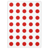 Rood- en witte haarvlekken klembord (Achterkant)