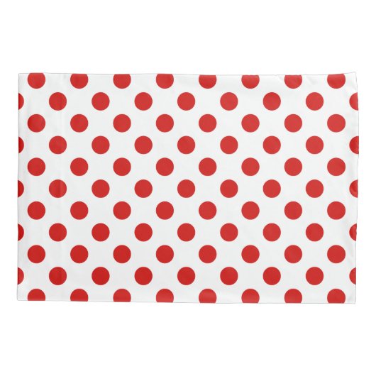 Rood- en witte haarvlekken kussensloop (Achterkant)