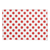 Rood- en witte haarvlekken kussensloop (Voorkant)