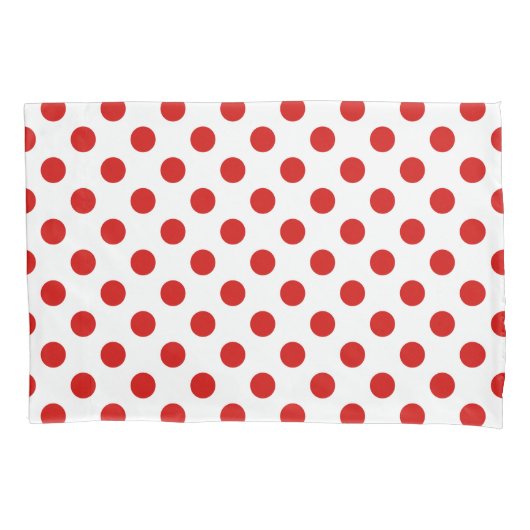 Rood- en witte haarvlekken kussensloop (Voorkant)