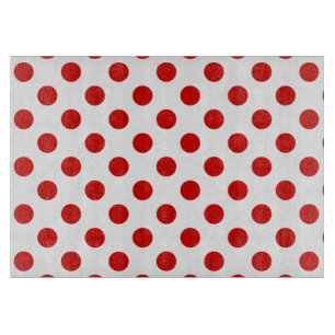Rood- en witte haarvlekken snijplank