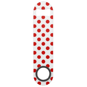 Rood- en witte haarvlekken speed flessenopener