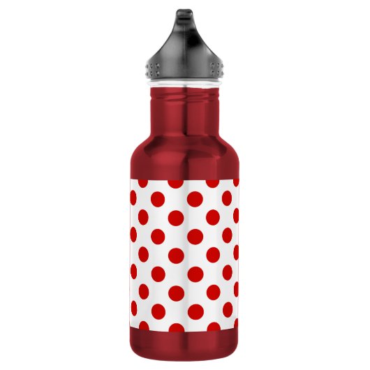 Rood- en witte haarvlekken waterfles (Rechts)