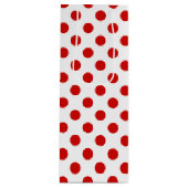 Rood- en witte haarvlekken wijn cadeautas (Voorkant)