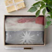 Rood- en witte kerstboom tissuepapier (Geschenk)