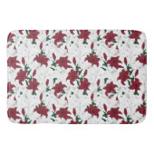 Rood- en witte kerstgalgen badmat (Voorkant)