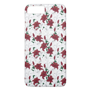 Rood- en witte kerstgalgen iPhone 8 plus / 7 plus hoesje