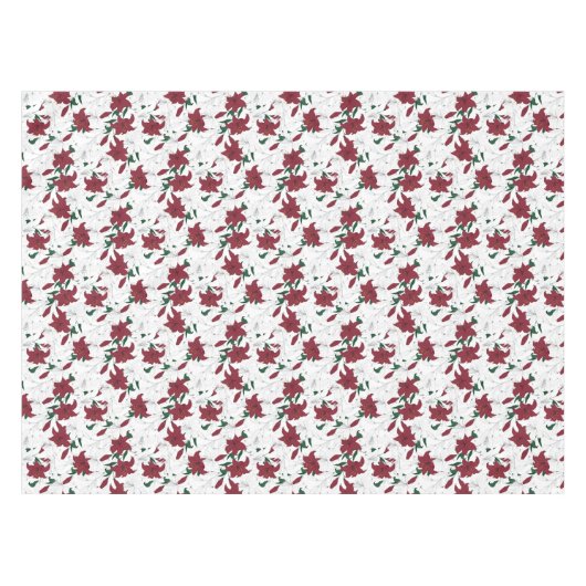 Rood- en witte kerstgalgen tafelkleed (Voorkant (Horizontaal))