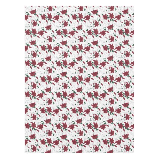 Rood- en witte kerstgalgen tafelkleed (Voorkant)