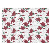 Rood- en witte kerstgalgen tafelkleed (Voorkant (Horizontaal))