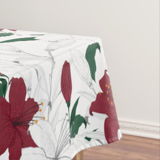 Rood- en witte kerstgalgen tafelkleed