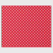 Rood en witte kerstster, glanzend, zes meter hoog cadeaupapier (Vlak)