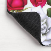 Rood- en witte rozen Shabby Chic Rustic Modern Gla Muismat (Hoek)