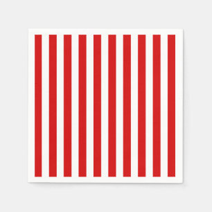 Rood- en witte snoepjes strepen servet