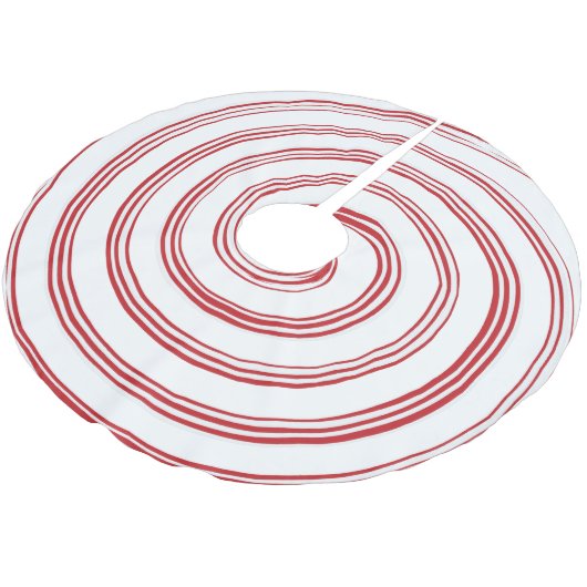 Rood- en witte spiraalboomrok kerstboom rok (Gekanteld)