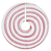 Rood- en witte spiraalboomrok kerstboom rok (Voorkant)