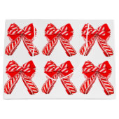 Rood- en witte tas groot cadeauzakje (Voorkant)