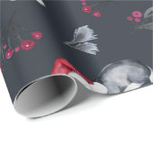 Rood- en wittebachenpinguïns en Snowmen Cadeaupapier (Rol Hoek)