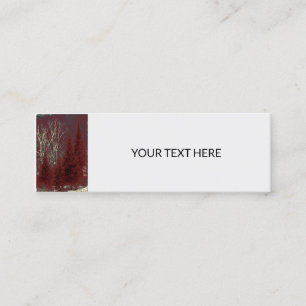 Rood- en wittebomen Mini-Labels Visitekaartjes