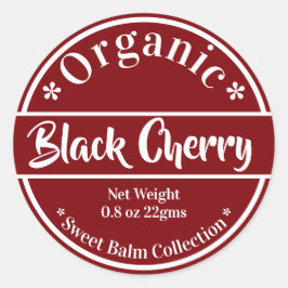 Rood- en witteetiket Sa Huid- en onderhuid Ronde Sticker