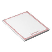 Rood- en wittekoolklasje met minimale streping van notitieblok (Schuin)
