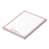 Rood- en wittekoolklasje met minimale streping van notitieblok (Gedraaid)
